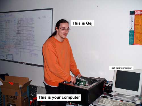 Assembling the computer