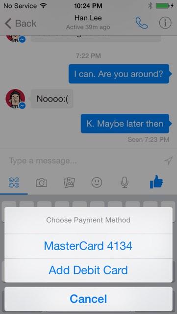 Facebook payments